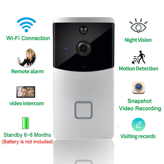 CUSAM iCSee Smart Video Doorbell Camera Wireless WiFi Home Security Door Bell