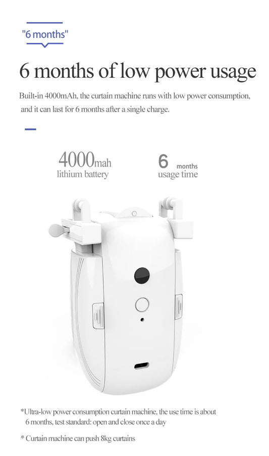 Tuya Zigbee T U I Track Roman Rod Smart Curtain Motor