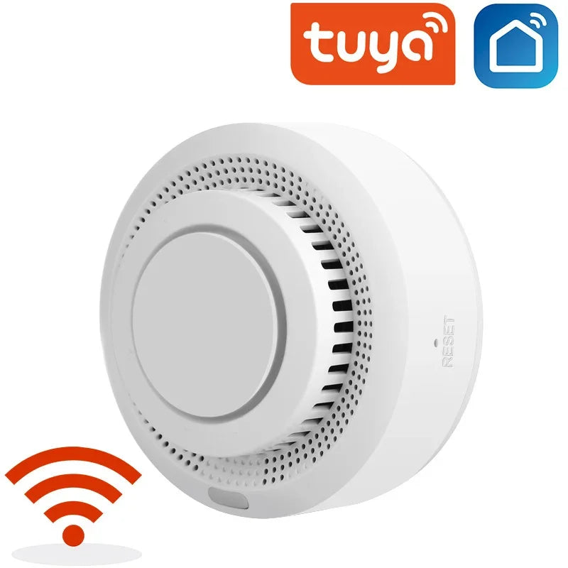 2024 New Tuya Zigbee WiFi Smoke Detector Sensor